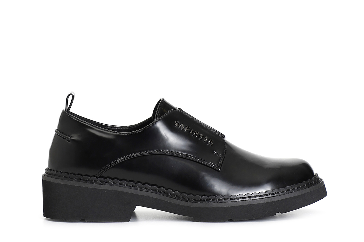derby femme avec élastique black 37