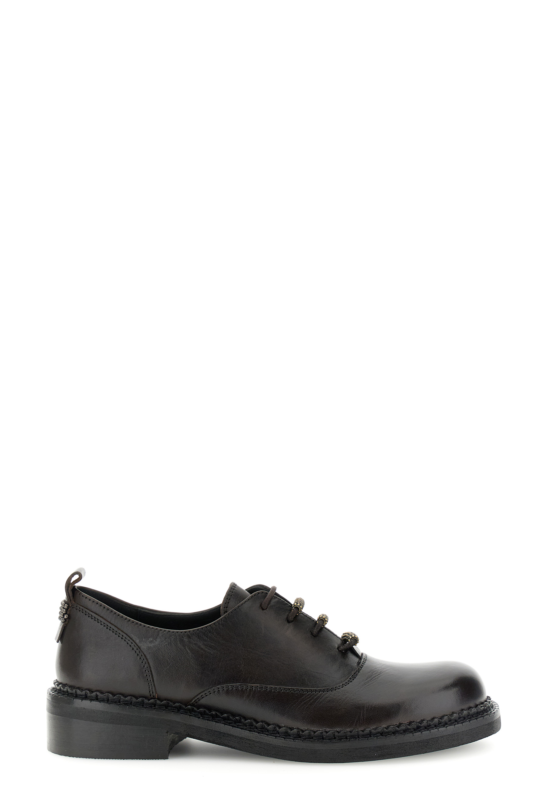 derbies en cuir avec accessoires passe-lacets dark brown 37 derbies en cuir avec accessoires passe-lacets dark brown 37