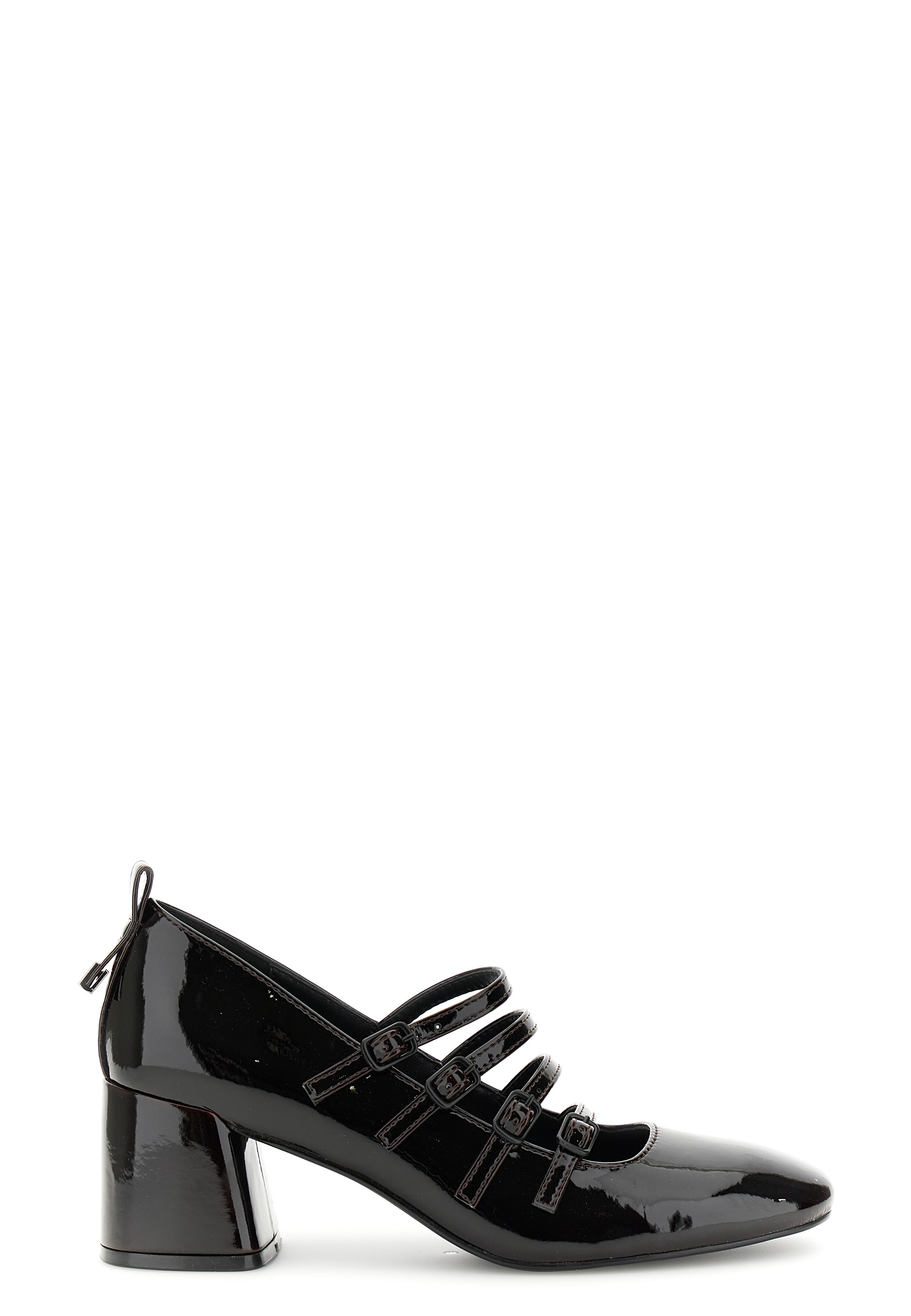 escarpins multi-brides effet verni pull-up bordeaux 37