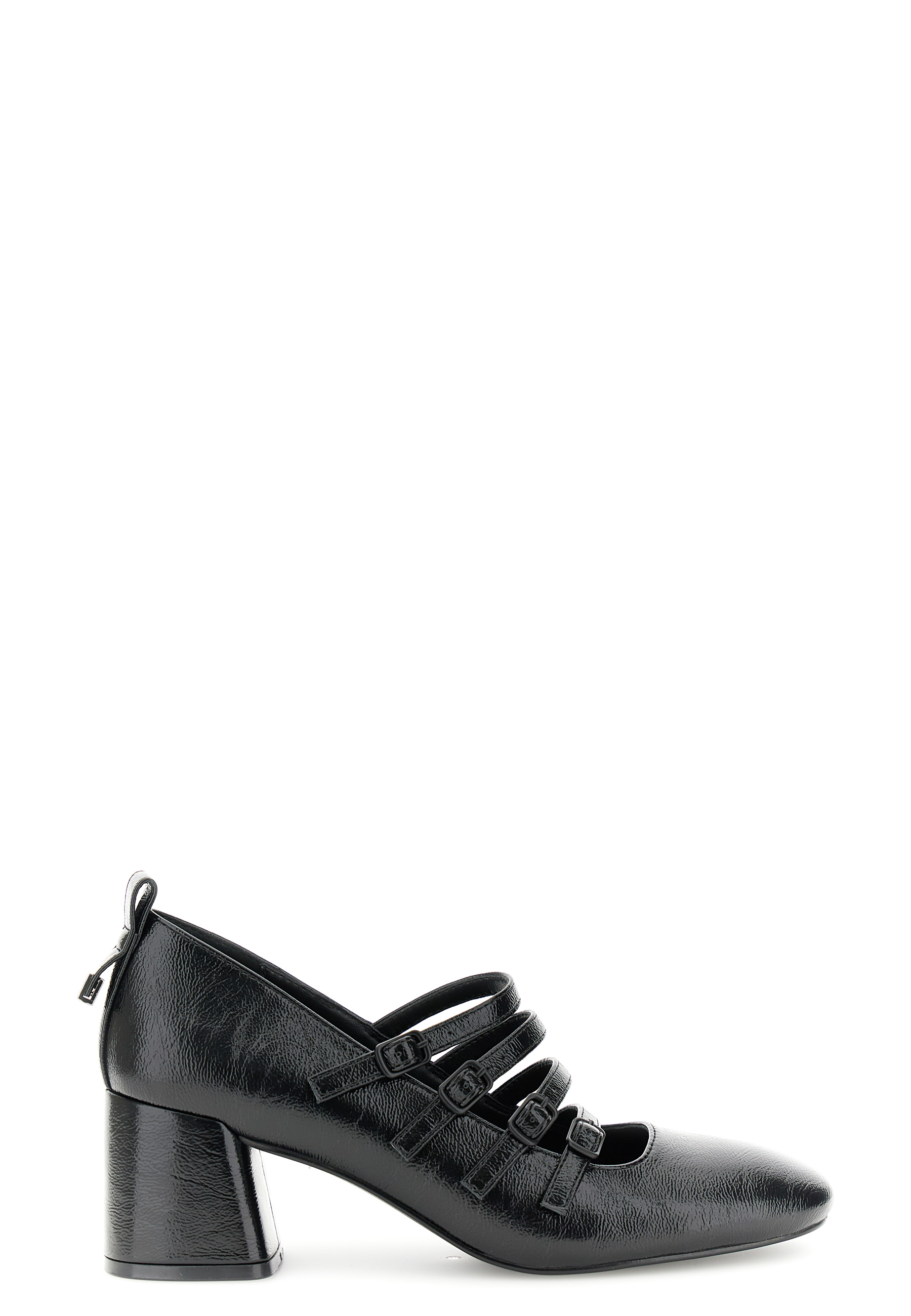 escarpins multi-brides effet naplak black 40