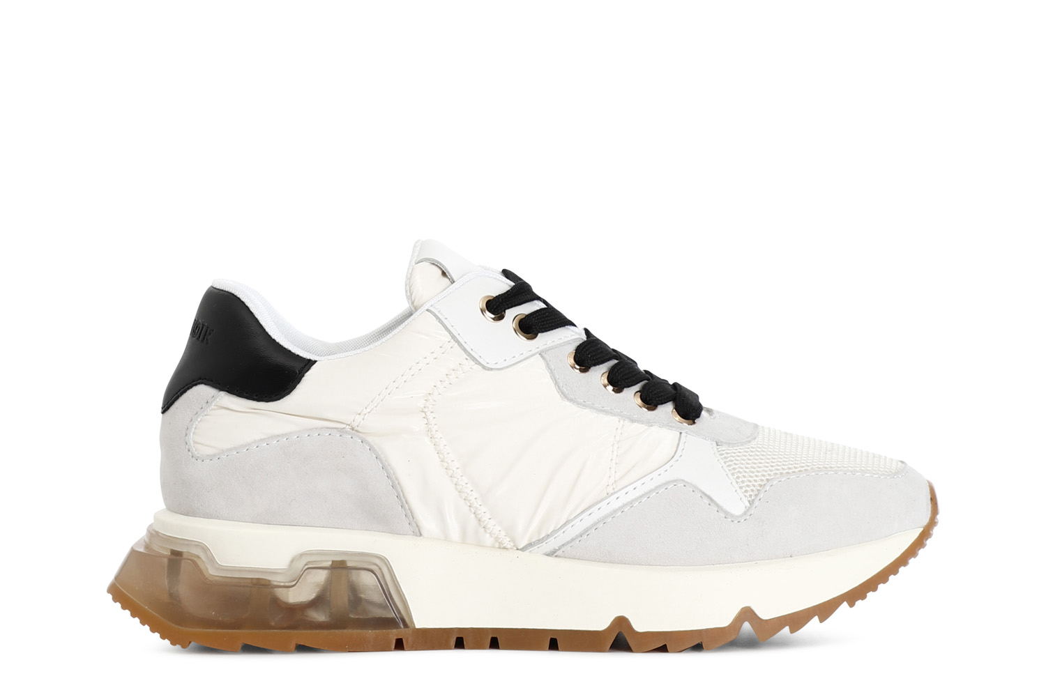 chaussures running femme en nylon et daim white/black 37 chaussures running femme en nylon et daim white/black 37