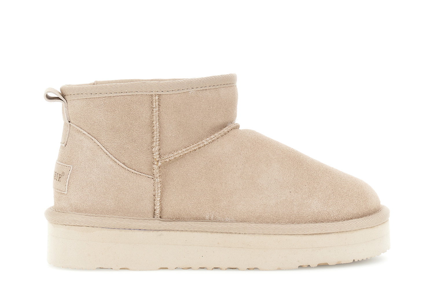bottines en daim avec fausse fourrure beige 40 bottines en daim avec fausse fourrure beige 40