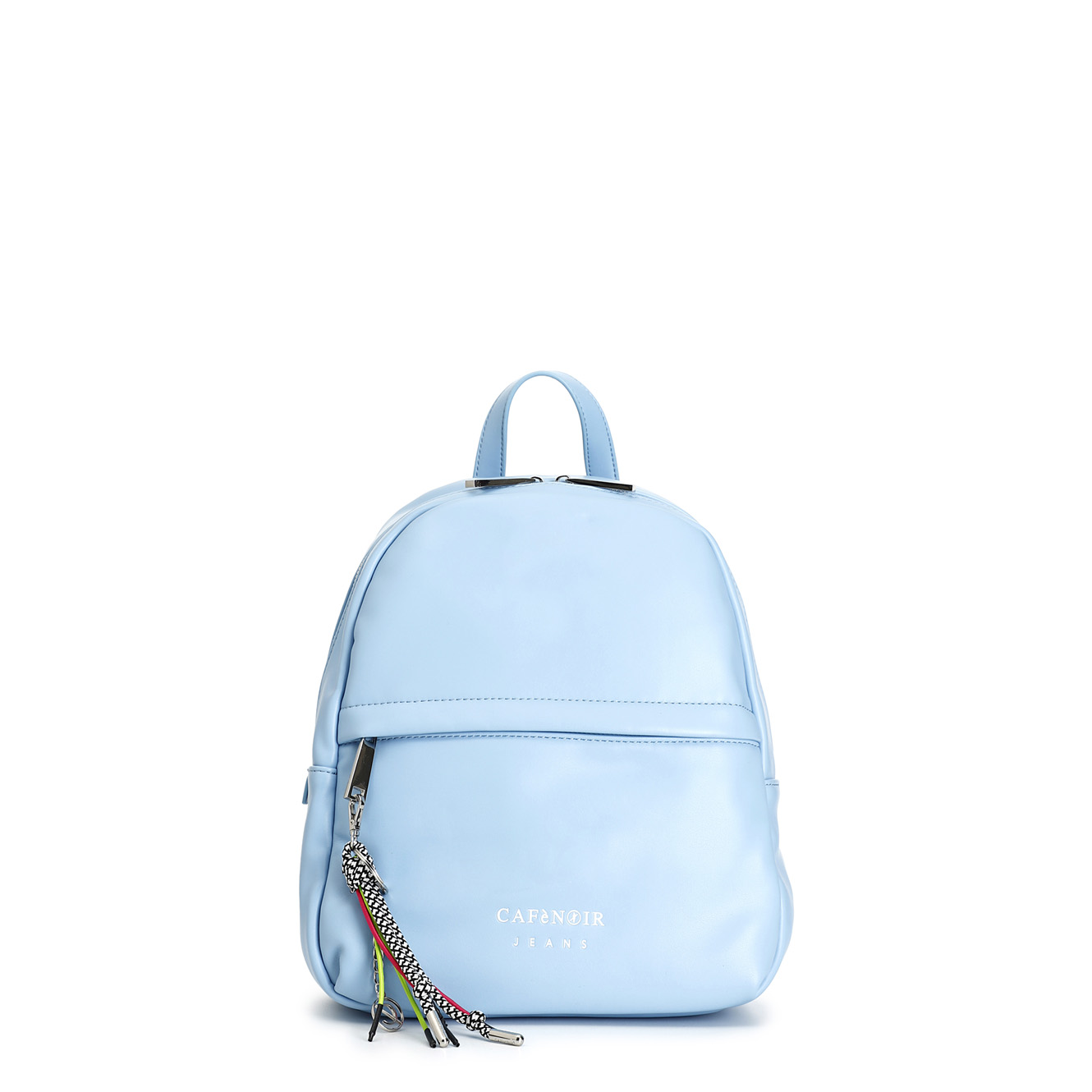 sac à dos avec logo brodé et porte-clés personnalisé light blu taglia unica