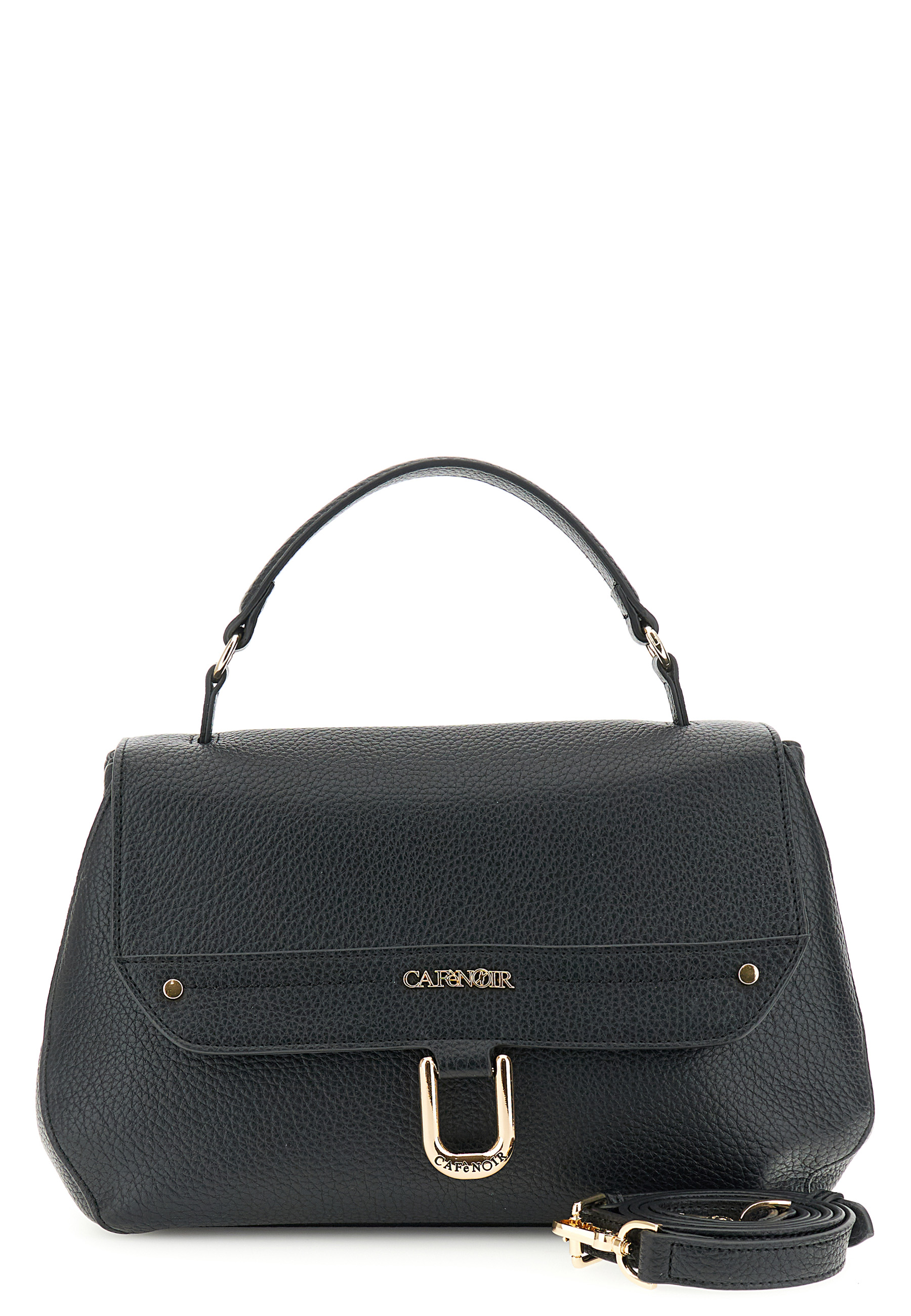 sac à main à rabat effet cuir grainé avec grosse couture décorative black taglia unica sac à main à rabat effet cuir grainé avec grosse couture décorative black taglia unica