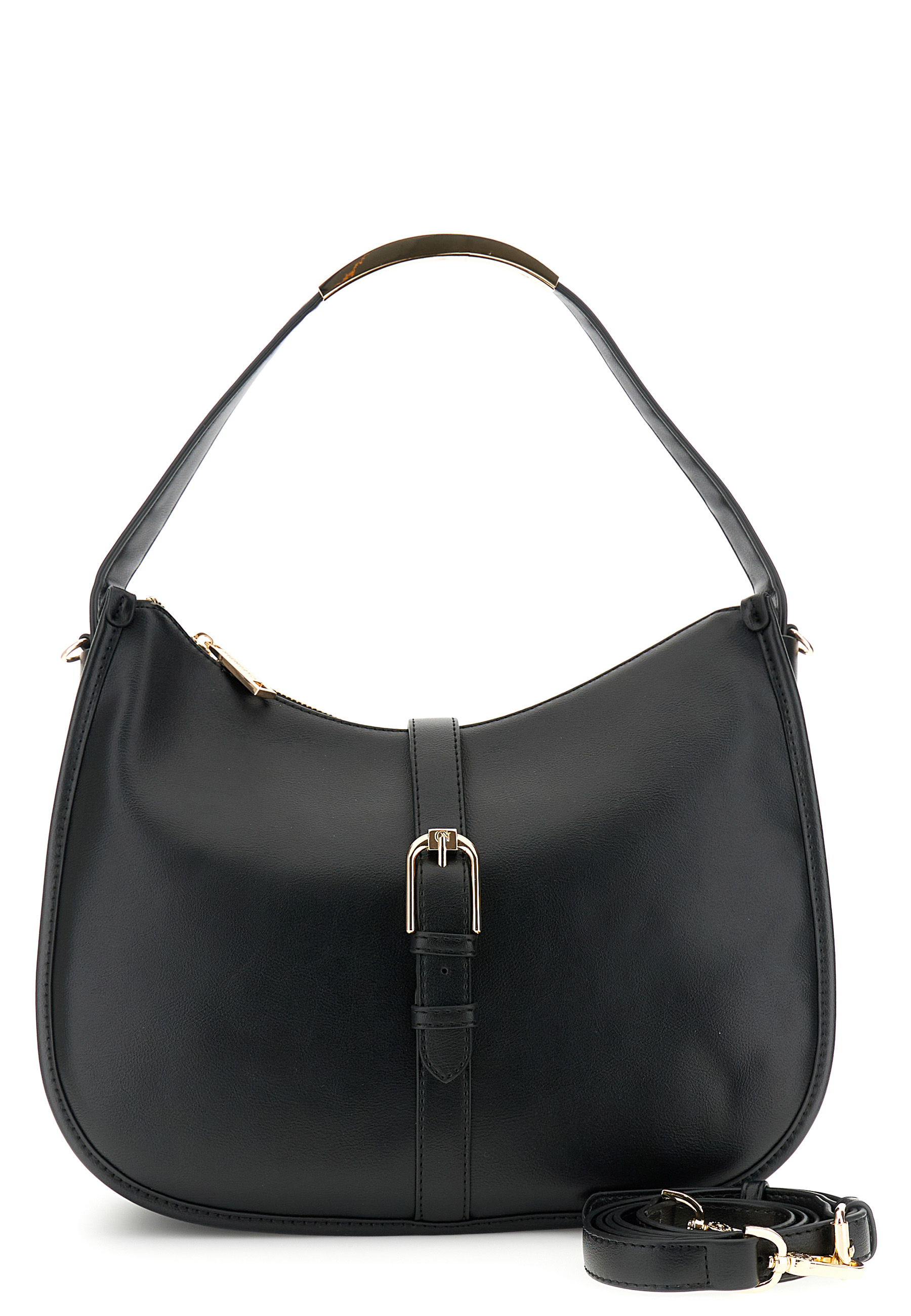 sac seau souple effet cuir lisse avec bordures black taglia unica sac seau souple effet cuir lisse avec bordures black taglia unica