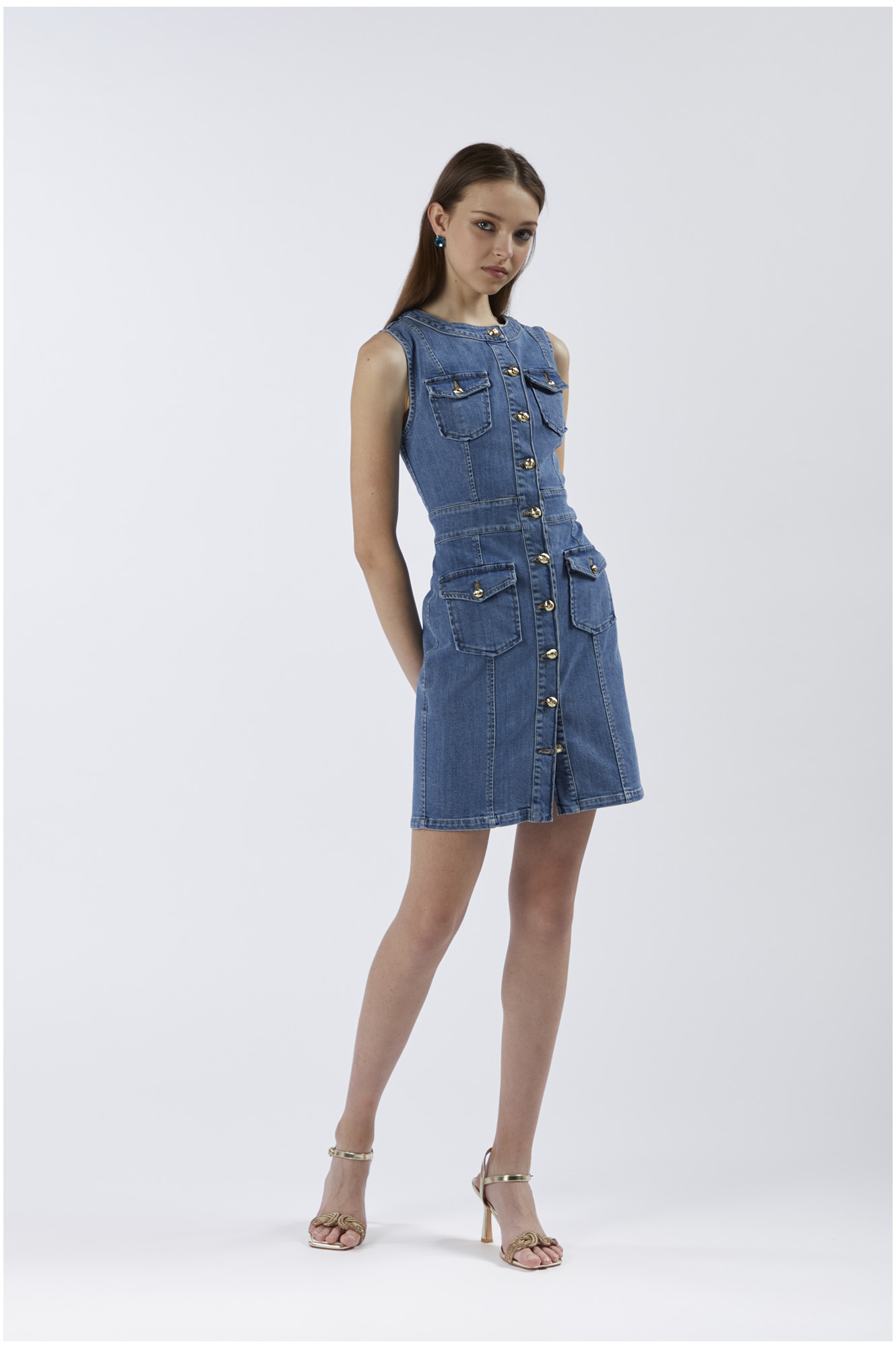 robe fourreau en denim sky 40