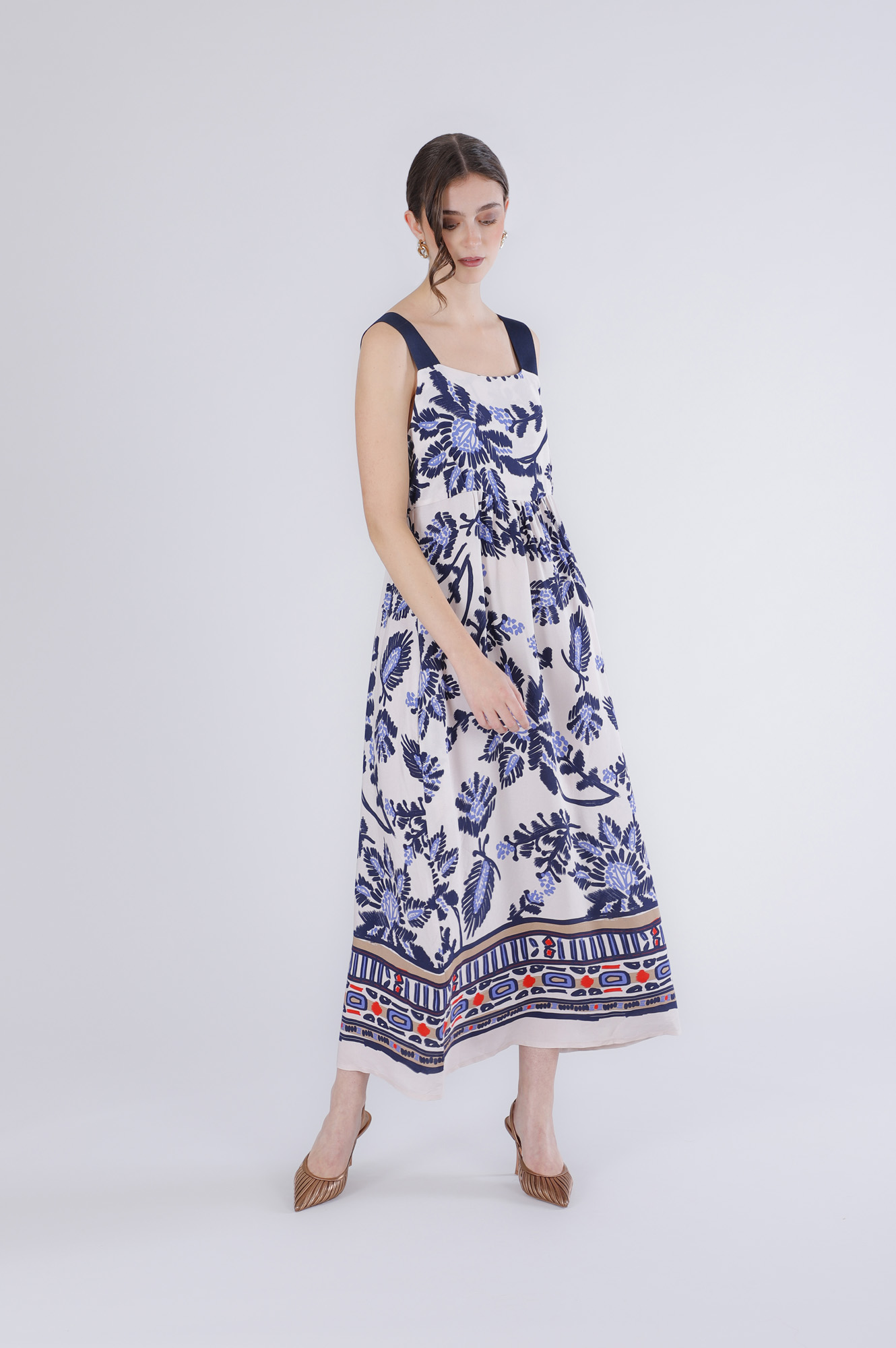 robe longue imprimée multiblu flower s robe longue imprimée multiblu flower s