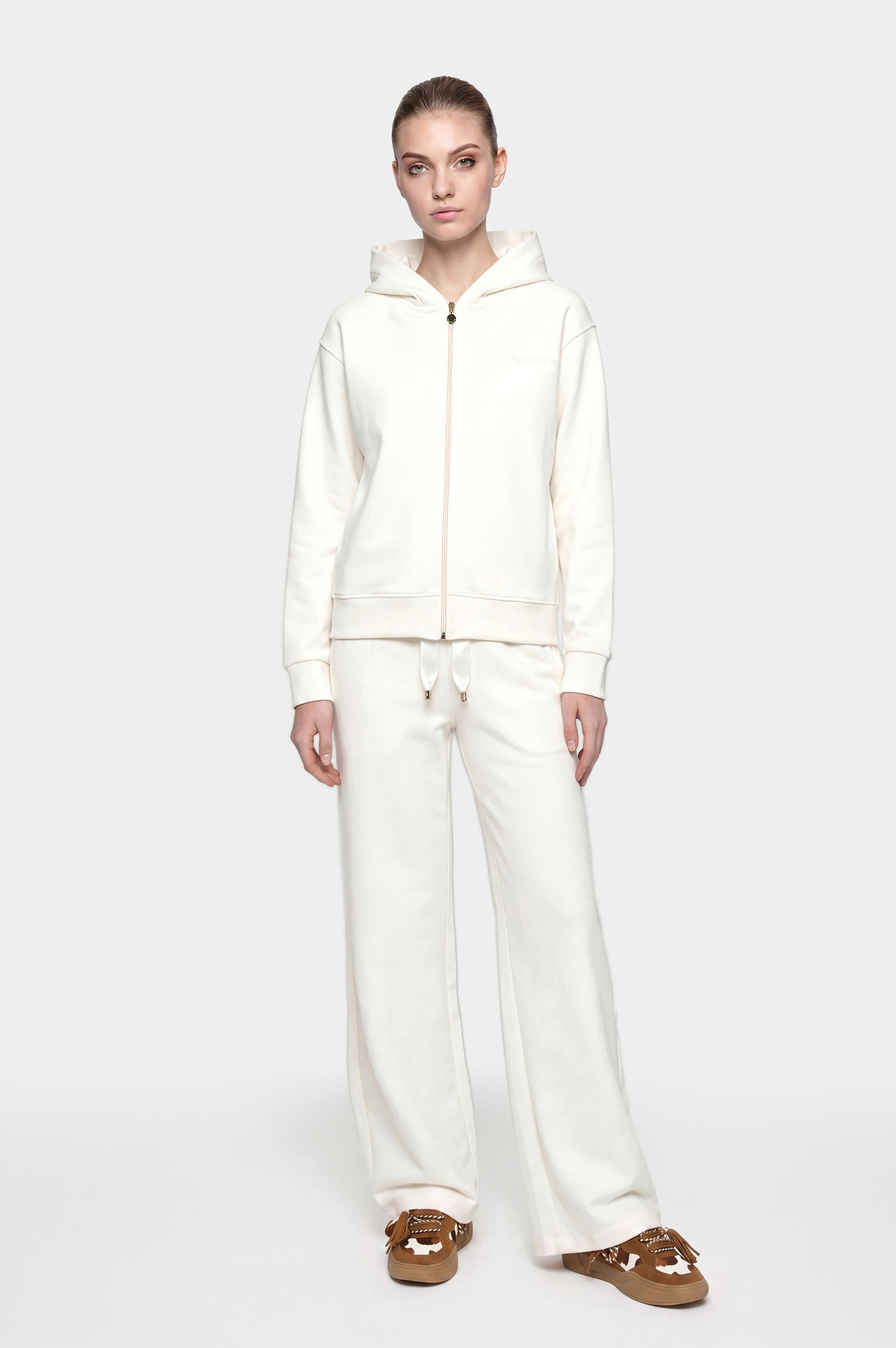 sweat à capuche zippé avec logo off white xs sweat à capuche zippé avec logo off white xs