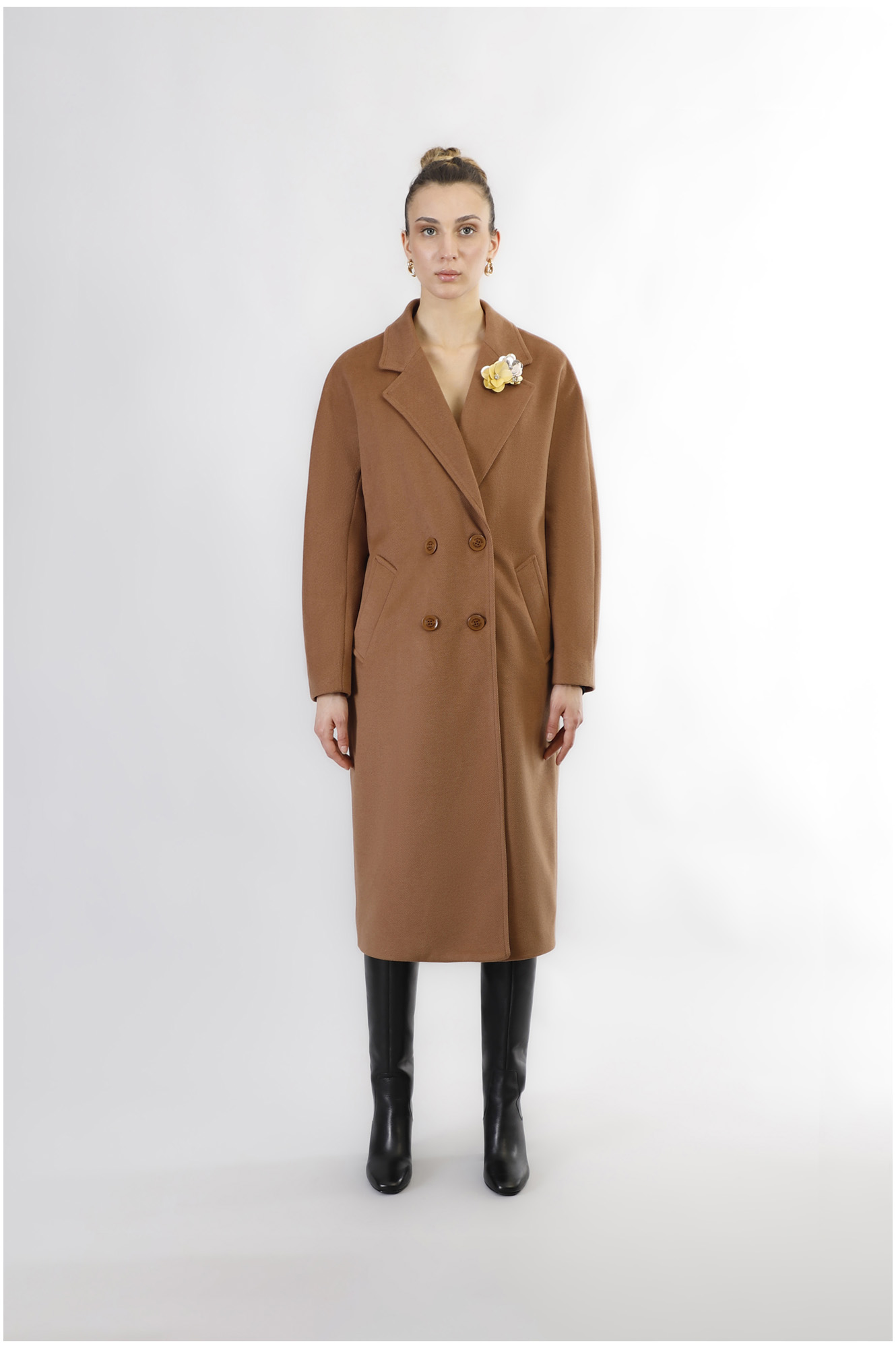 manteau croisé à manches kimono tobacco 44 manteau croisé à manches kimono tobacco 44