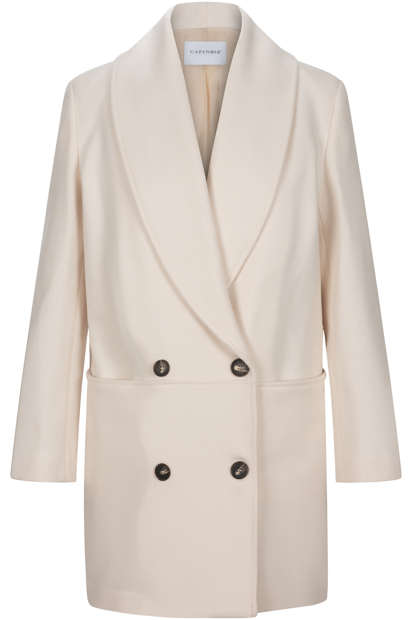 manteau croisé longueur 3/4 off white 42