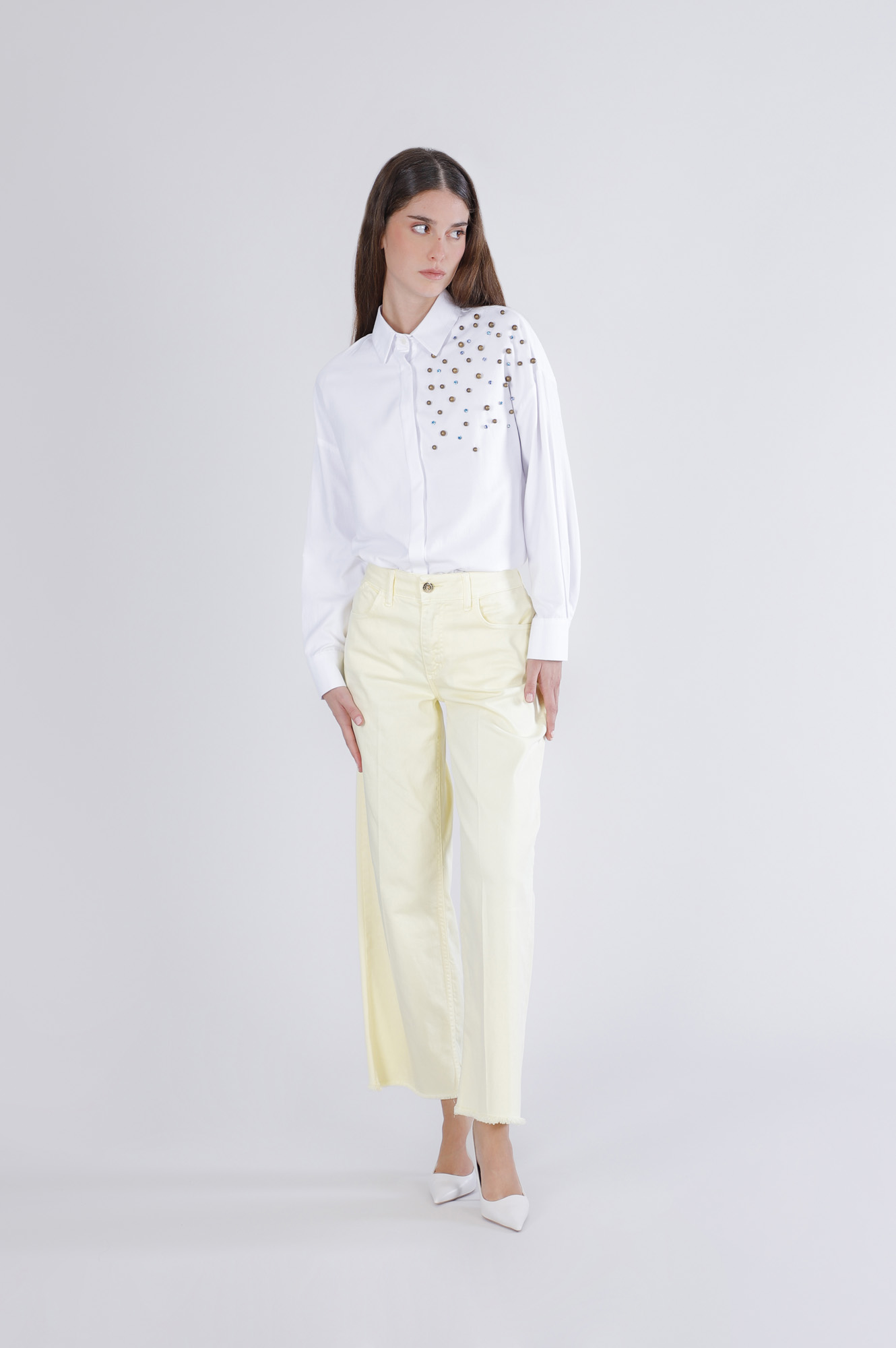 jean culotte en denim bull yellow 26