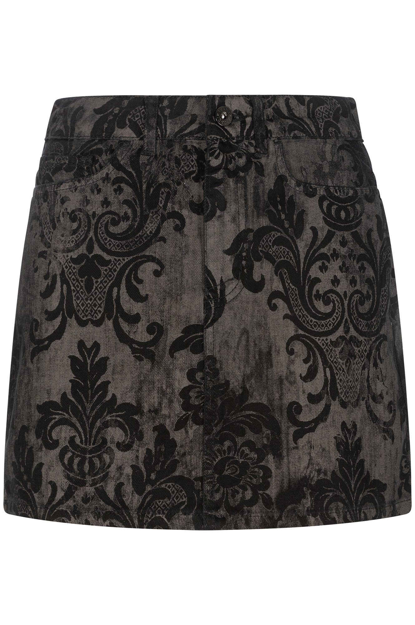 minijupe imprimé damassé black damask 26
