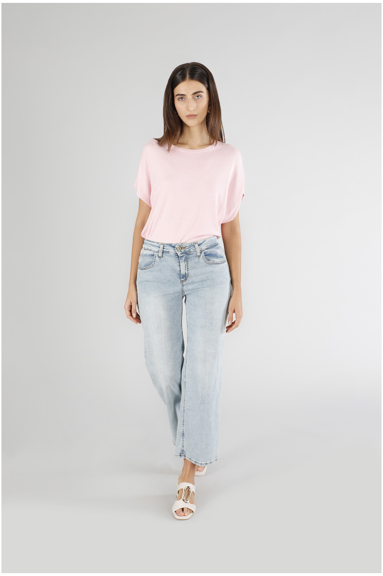 jean jupe-culotte en jean bleach 34