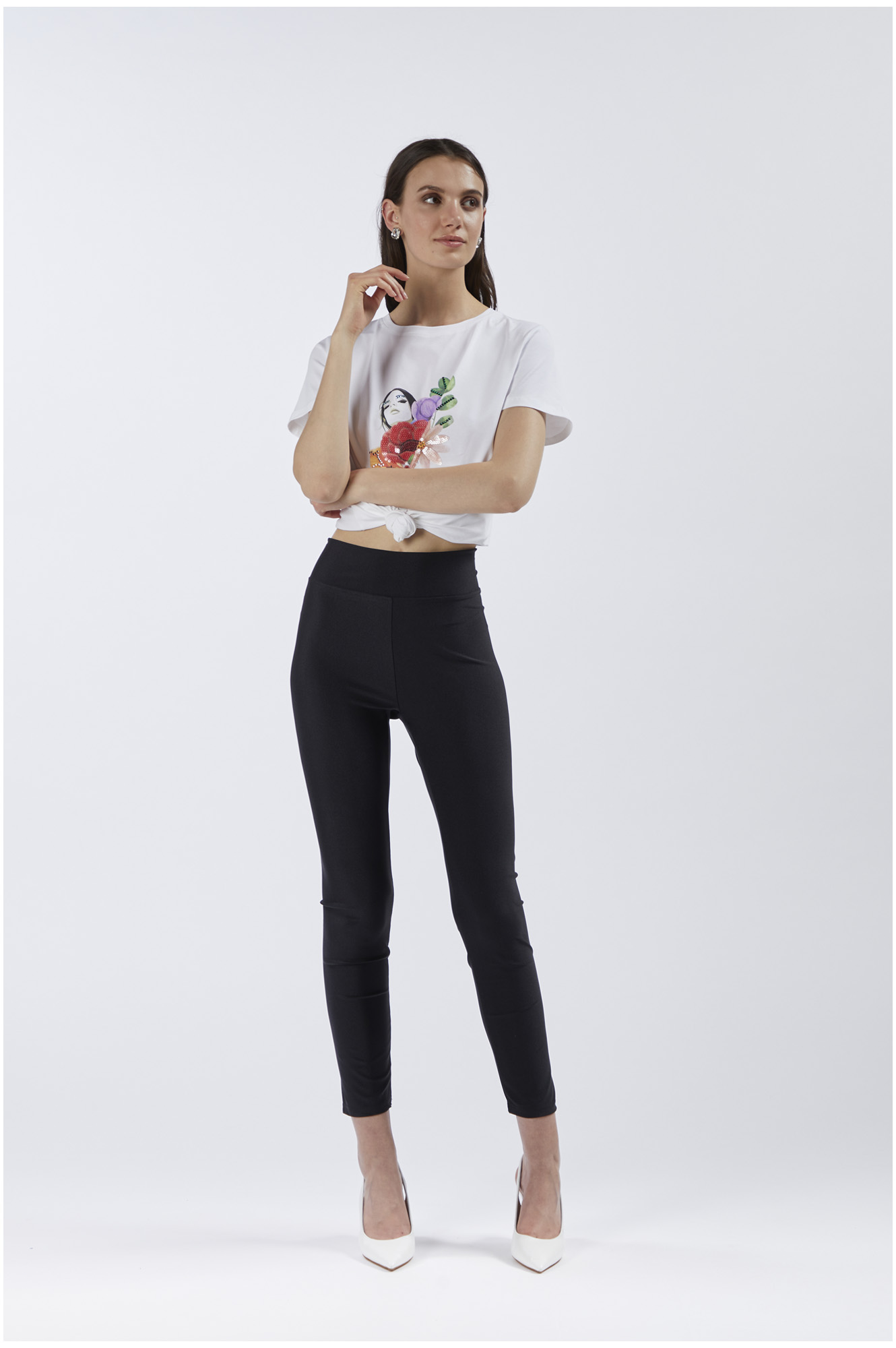 leggings en tissu stretch brillant black xs leggings en tissu stretch brillant black xs