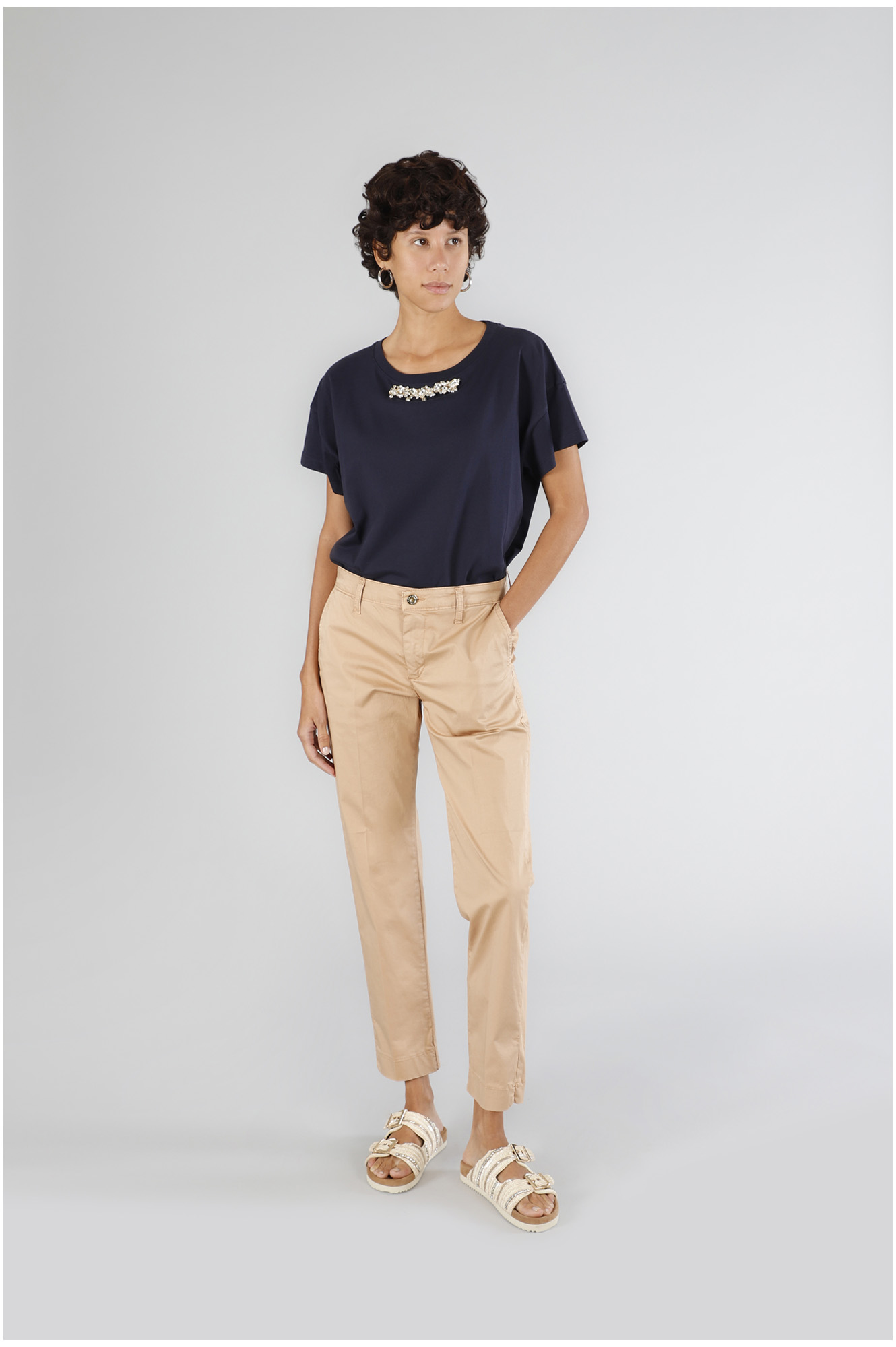 pantalon cigarette teint en pièce ginger 30 pantalon cigarette teint en pièce ginger 30