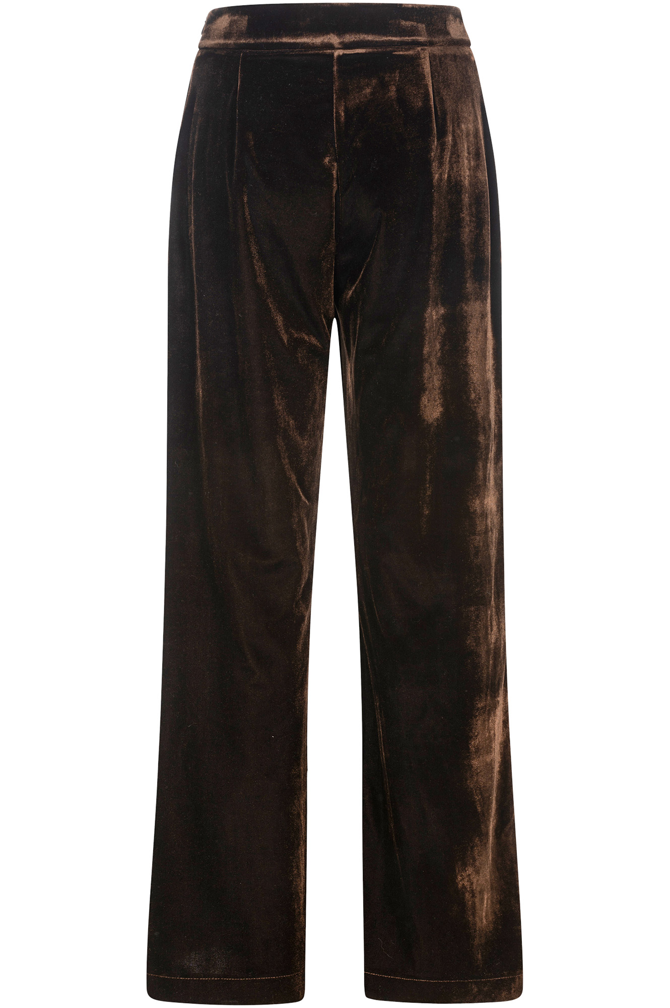 pantalon palazzo en velours dark brown 48 pantalon palazzo en velours dark brown 48