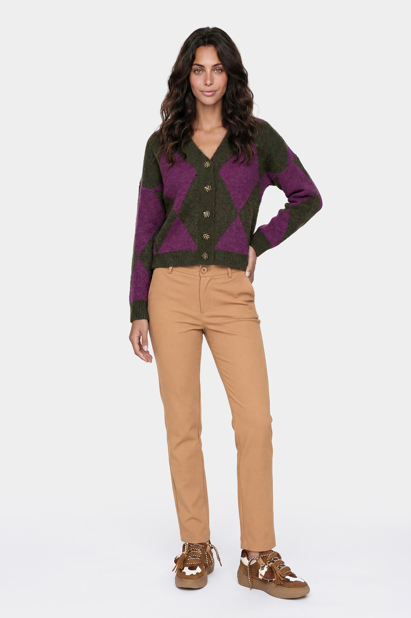 pantalon chino en tissu technique camel 42 pantalon chino en tissu technique camel 42