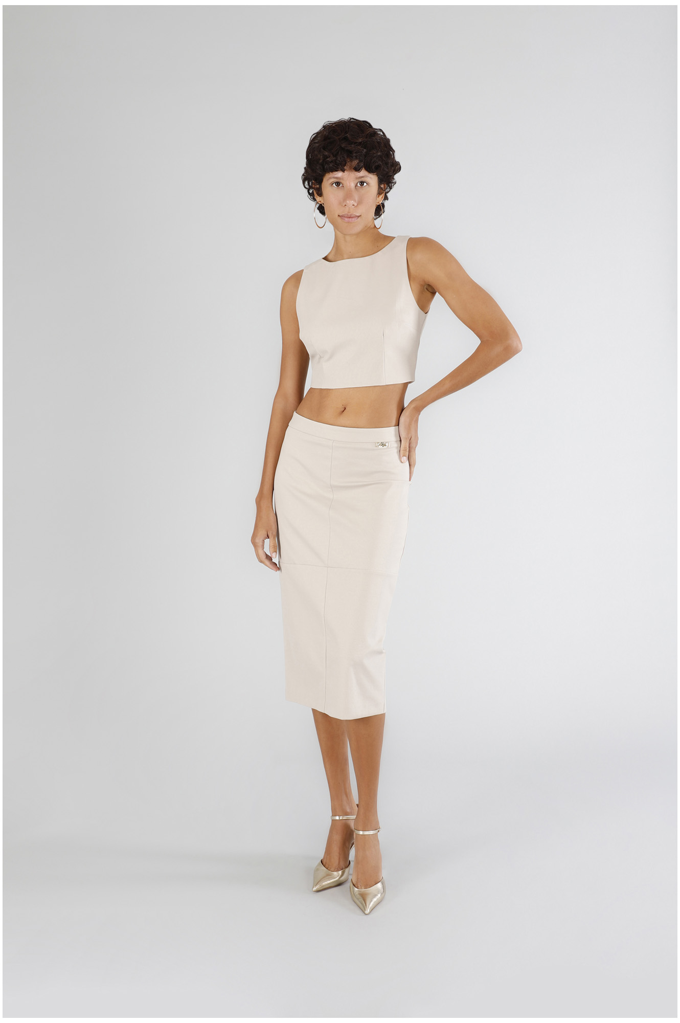 top court en tissu stretch sand m