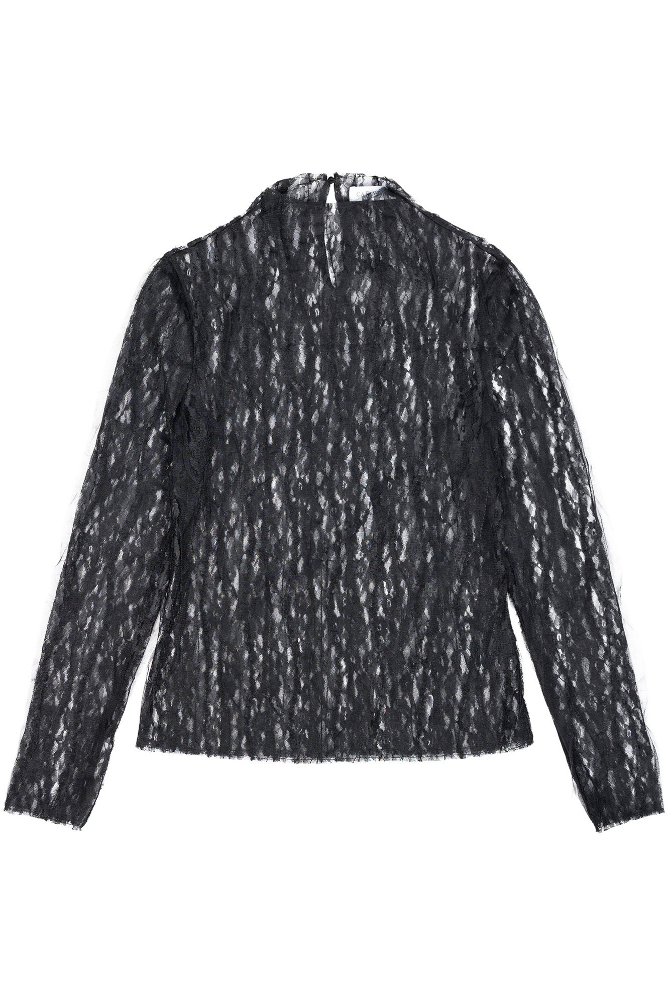sous-pull à manches longues en tulle black xxl