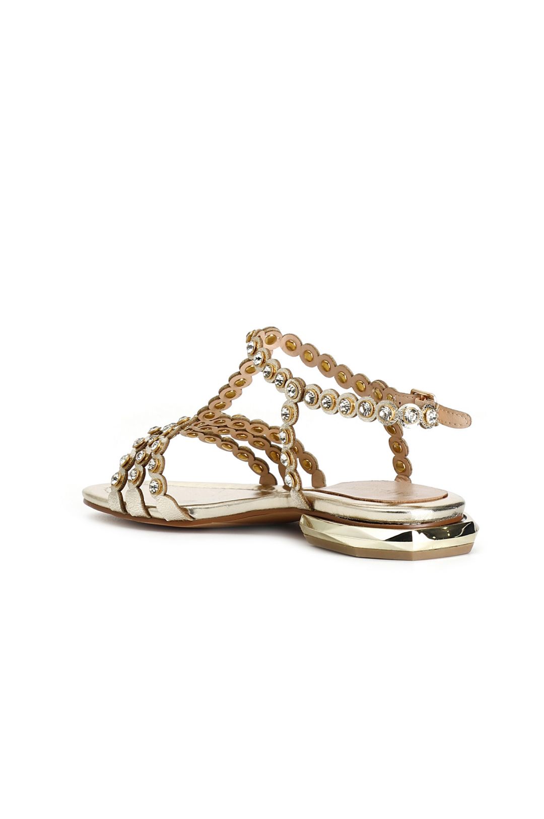 Sandales en « t » avec strass