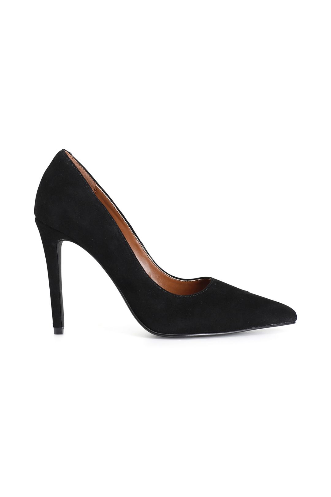 Escarpins CHIC En Daim Noir - Pointure 39 (US 7.5) - Talon Aiguille, état Excellent