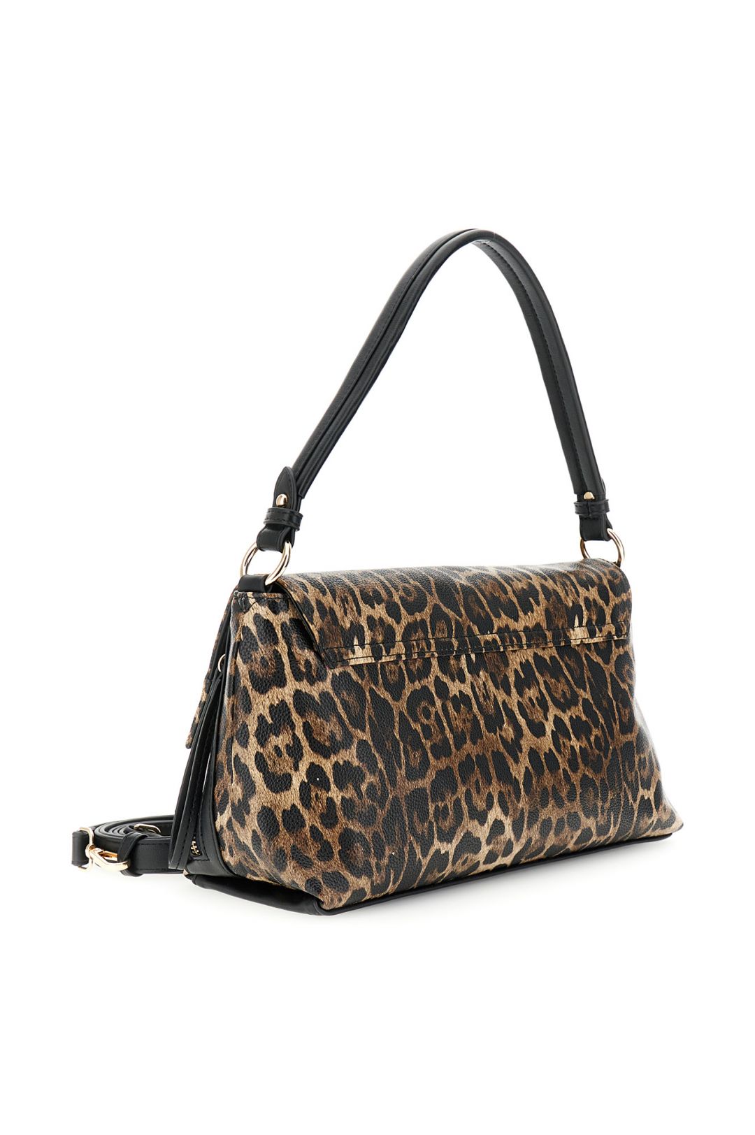 Sac à Bandoulière Sole Society En Simili Cuir - Imprimé Animal, Noir, Grand Format Voyage Ou Week-end