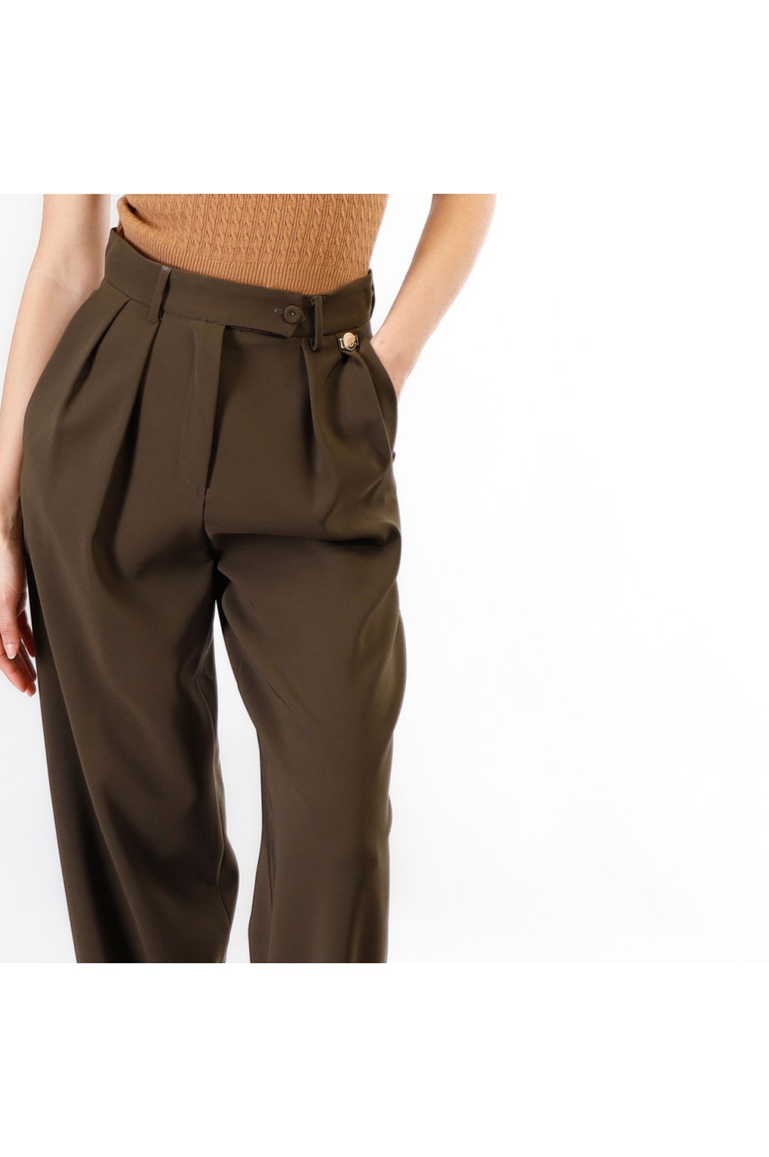 Pantalon Large Marron RIP CURL Pour Femme - Taille 42, Coupe Flare, En Coton, Parfait état